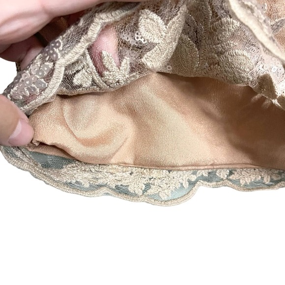 Dress The Population Women's Lace Floral Sequin Long Sleeve Formal Dress Size XS - Picture 11 of 15